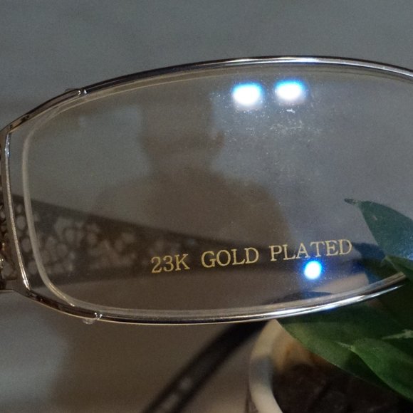 NEW PAUL VOSHERONT PV258 C2 Gold/SILVER  23KGP EYEGLASSES Frame - Picture 6 of 10